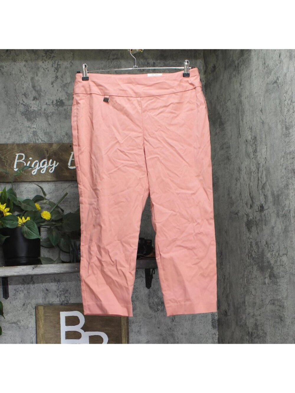 Alfani Essential Capri Pull-On with Tummy-Control Pants Sunrise Coral Pink 12